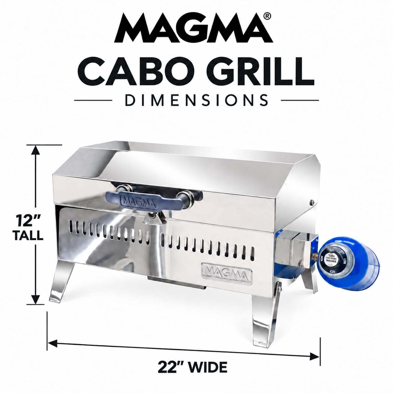 Amazon.co.jp: Magma A10-703 Cabo ポータブルガスグリル (9インチ x